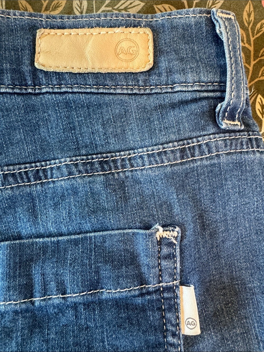 AG Adriano Goldschmied “Stella” Low-slung palazzo Wide-Leg Jeans, 30” inseam - Picture 13 of 14
